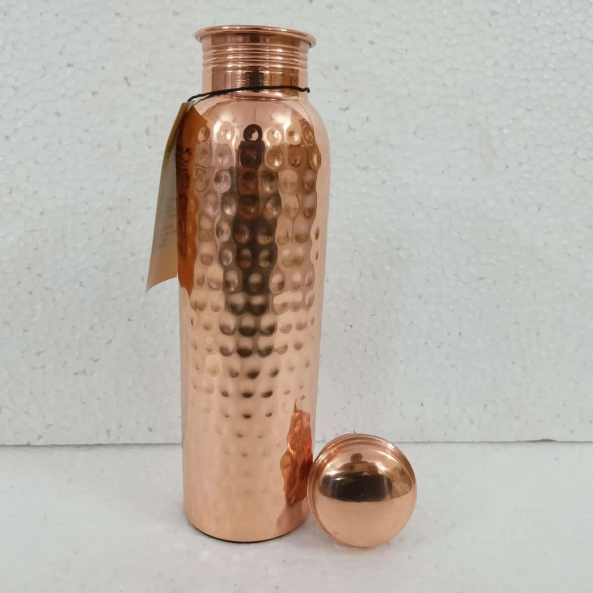 Ayurveda Copper Hammered Water Bottle 1L