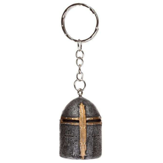 Medieval Knight Helmet Keyring