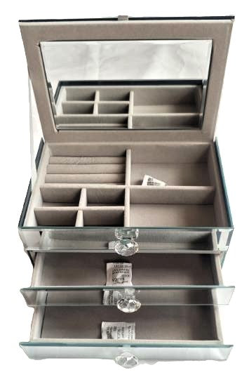 Mirror Jewellery Box 3 Drawers