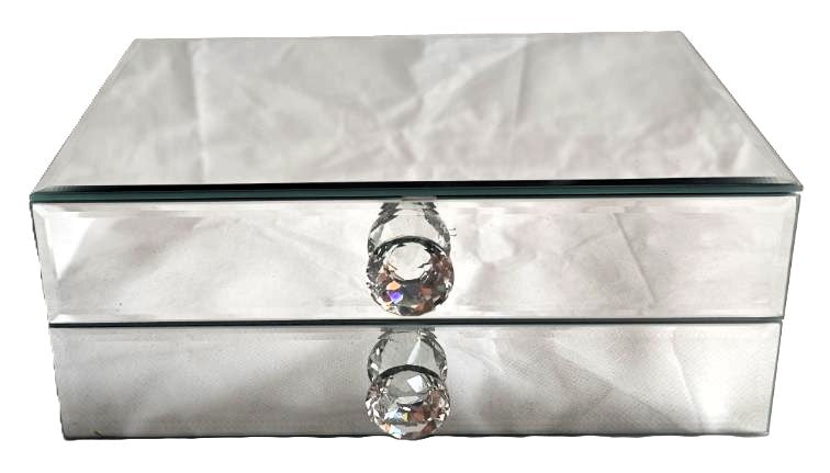 Mirror Jewellery Box 2 Drawers