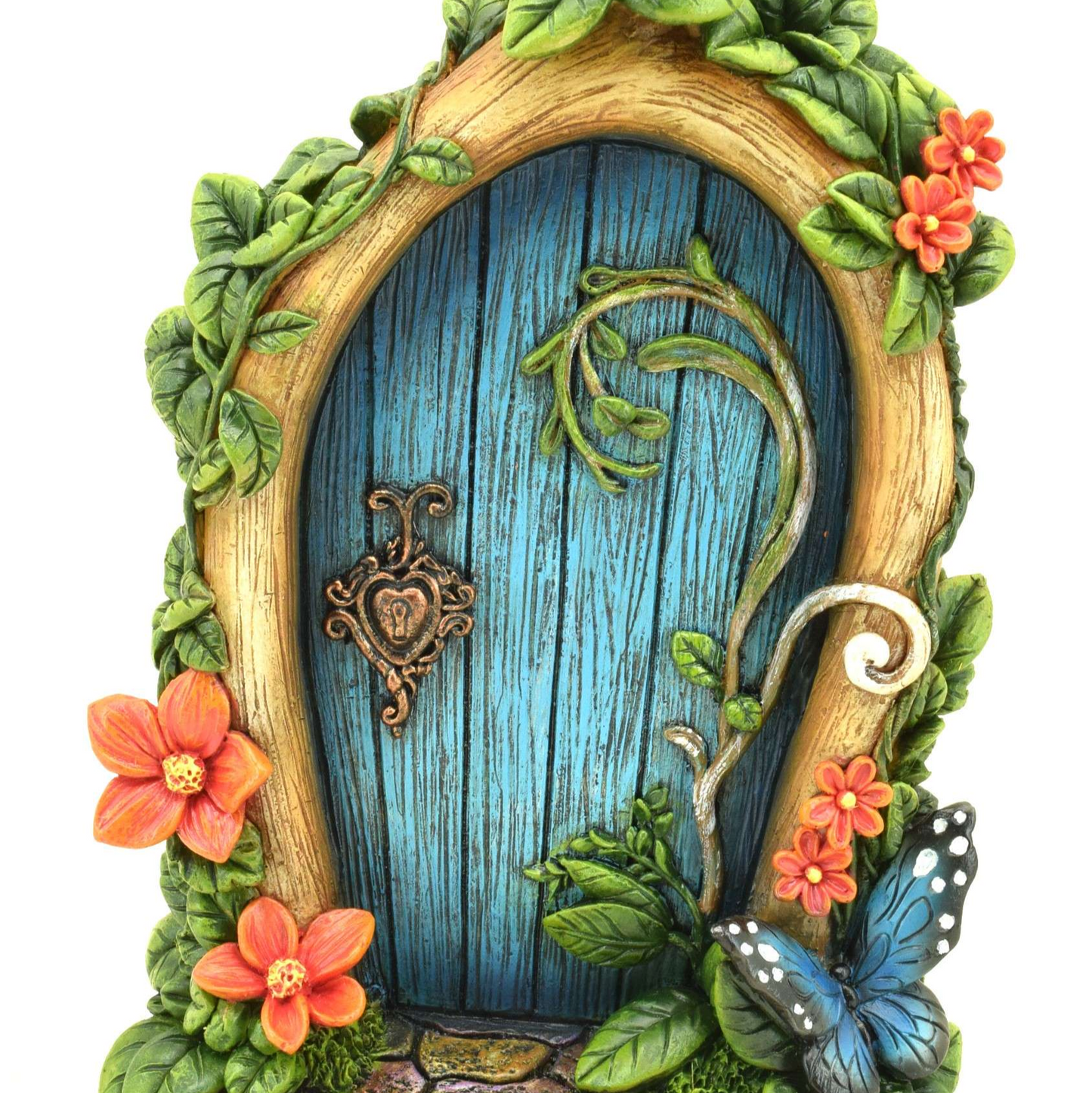 Blue Fairy Door with Butterfly