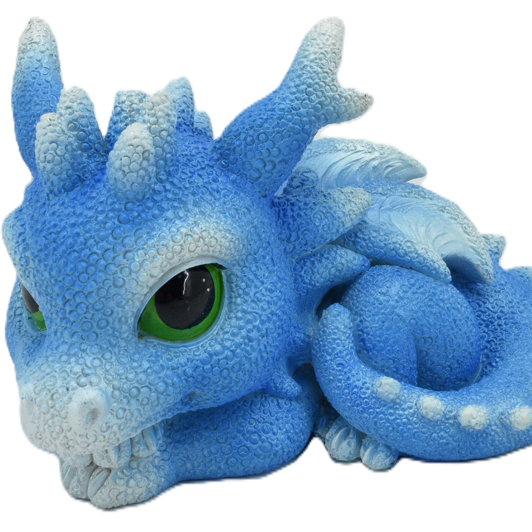 Cute Blue Resting Dragon