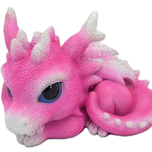 Cute Purple Resting Dragon