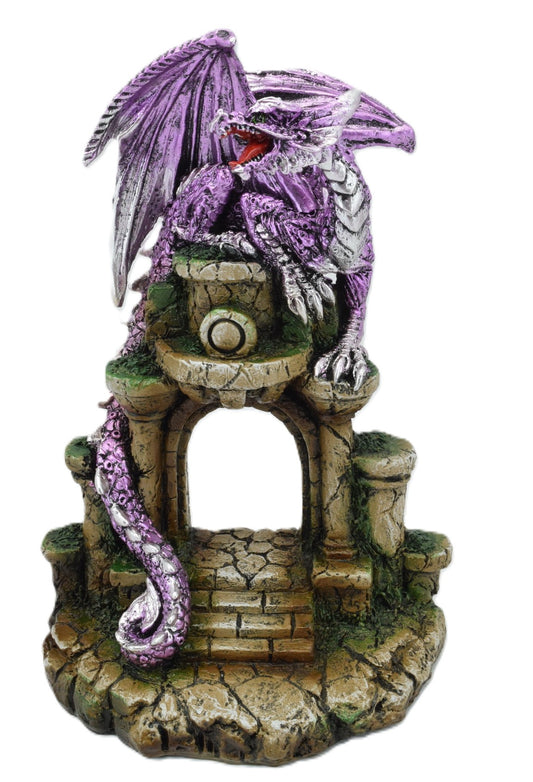 Purple Dragon On Castle Door