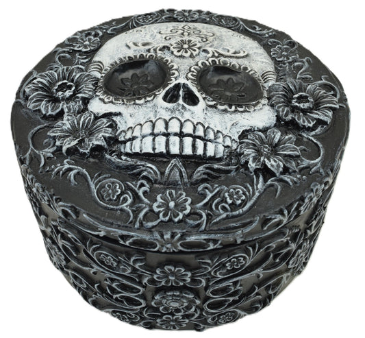 Skulls n Flowers Trinket Box
