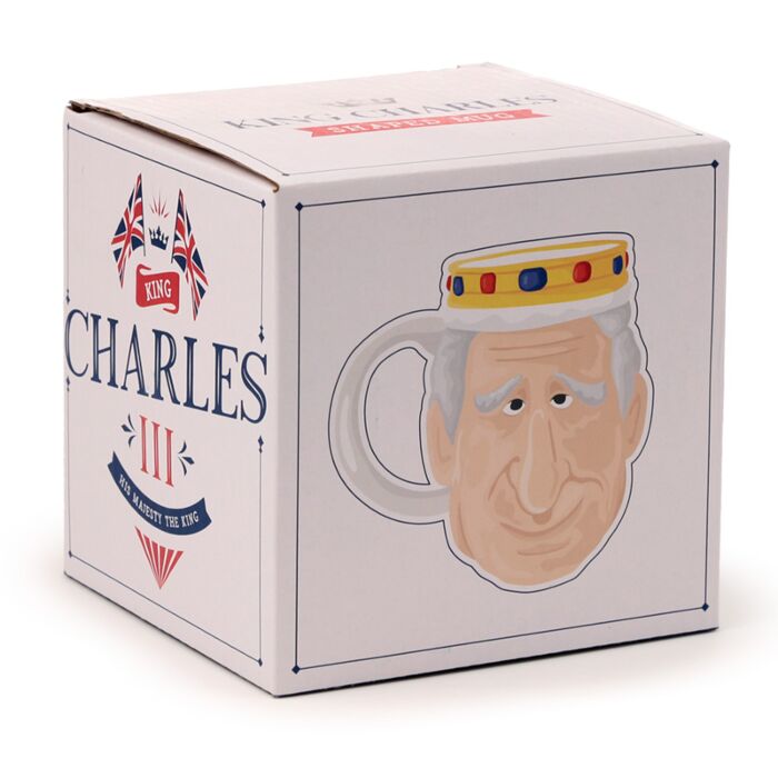 King Charles III Ceramic Head Mug