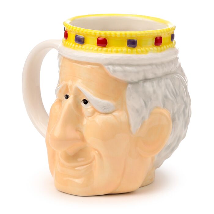 King Charles III Ceramic Head Mug