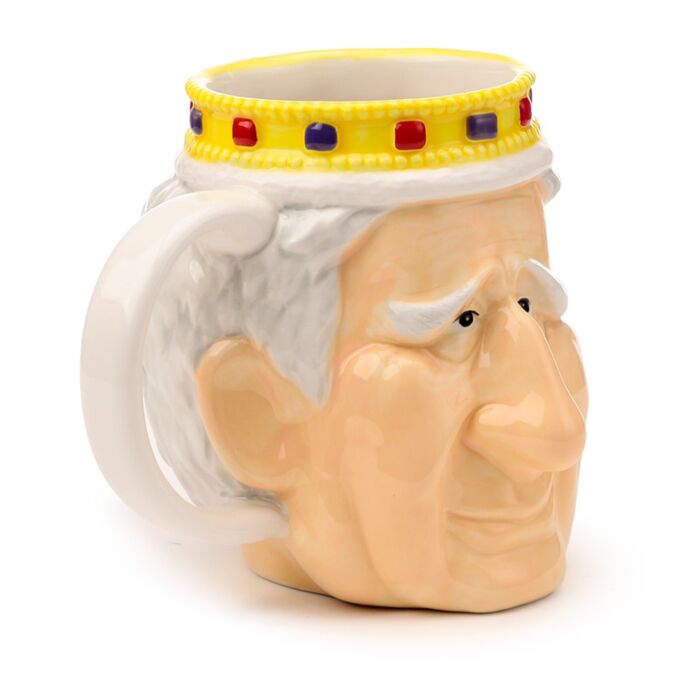 King Charles III Ceramic Head Mug