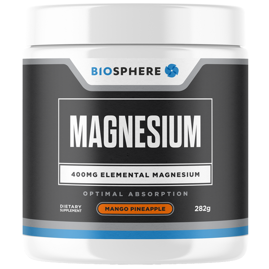 Biosphere Magnesium 400mg Powder Mango & Pineapple 282g