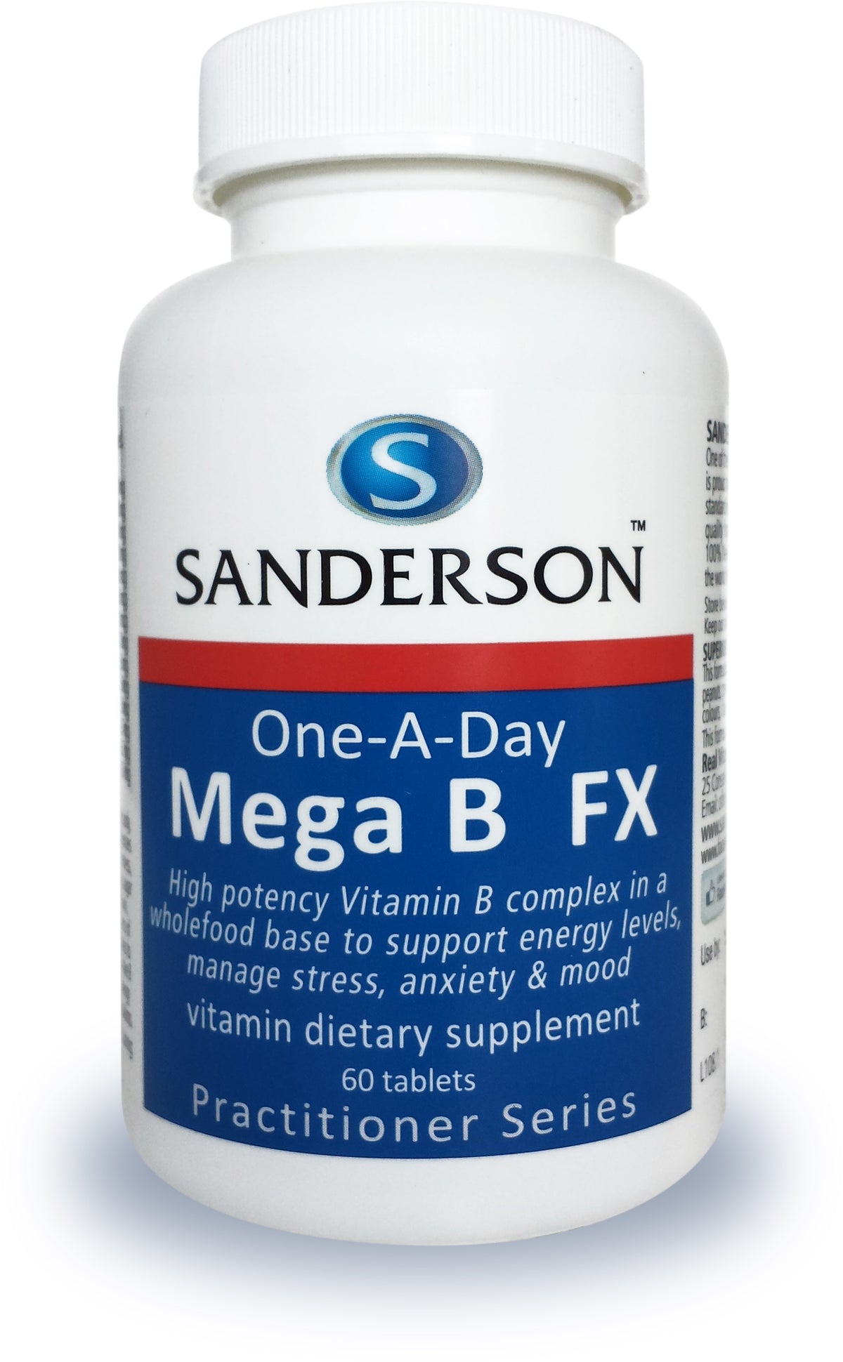 SANDERSON Mega B FX Vitamin B Complex 60 Tablets