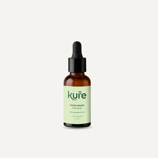 The natural solution for supporting the body's stress response and promoting a balanced mood when taken internally 2-3 times daily. Kure Mood Drops help promote feelings of happiness and relaxation, while also alleviating over-stimulation caused by caffeine and stress, and enhancing mental clarity and focus without causing drowsiness.