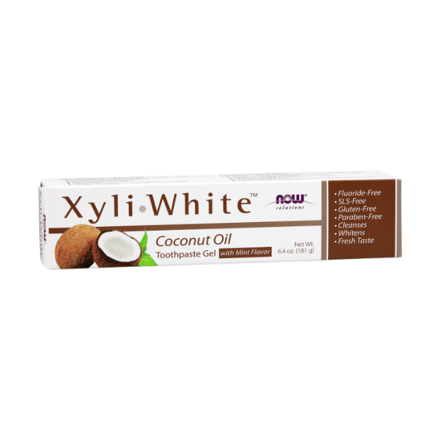 NOW Foods XyliWhite Coconut Oil Toothpaste Gel 181g 1st Stop, Marshall's Health Shop! XyliWhite™ is a remarkable fluoride-free toothpaste gel that uses natural Xylitol as its main ingredient.