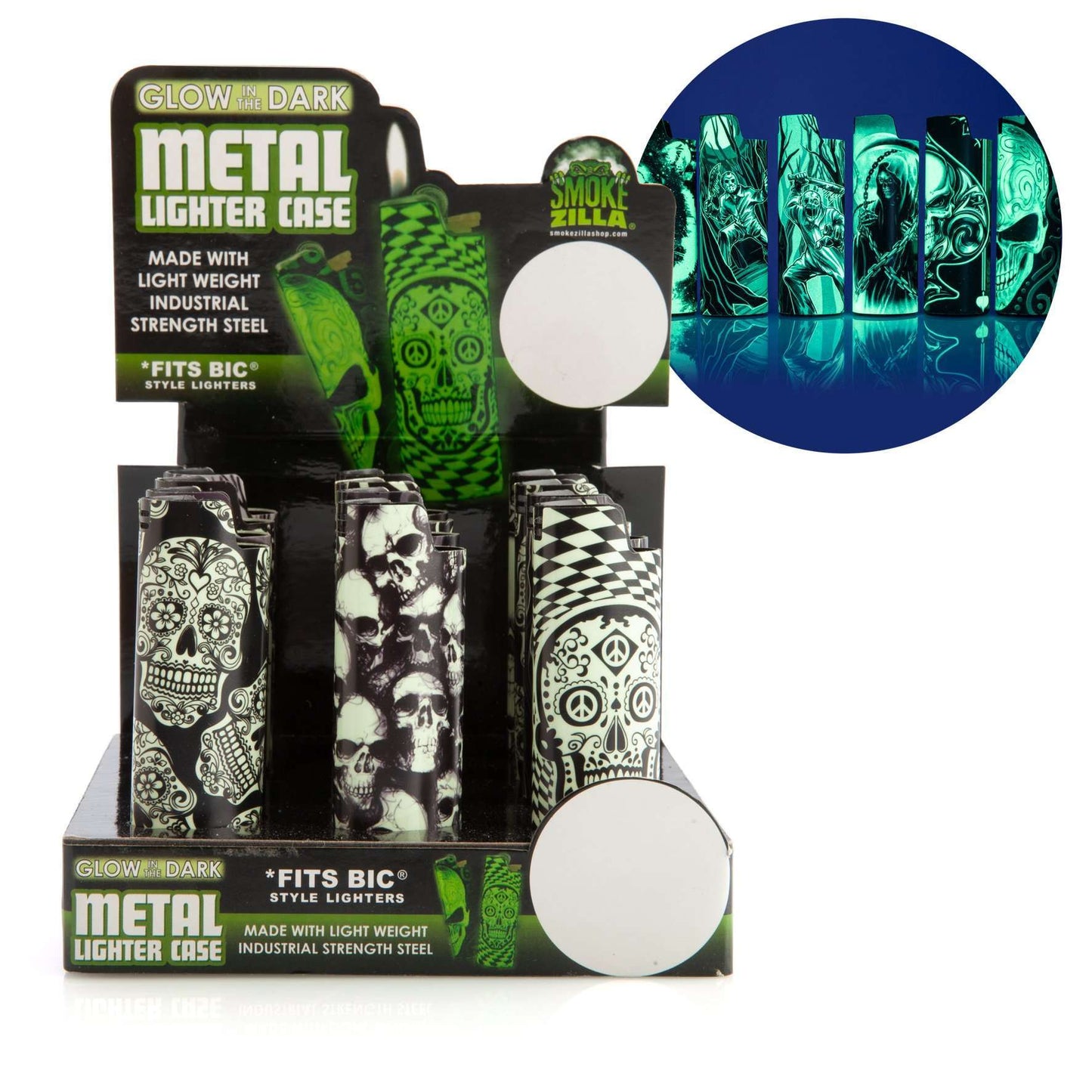 Smokezilla Glow/In/Dark Lighter Case