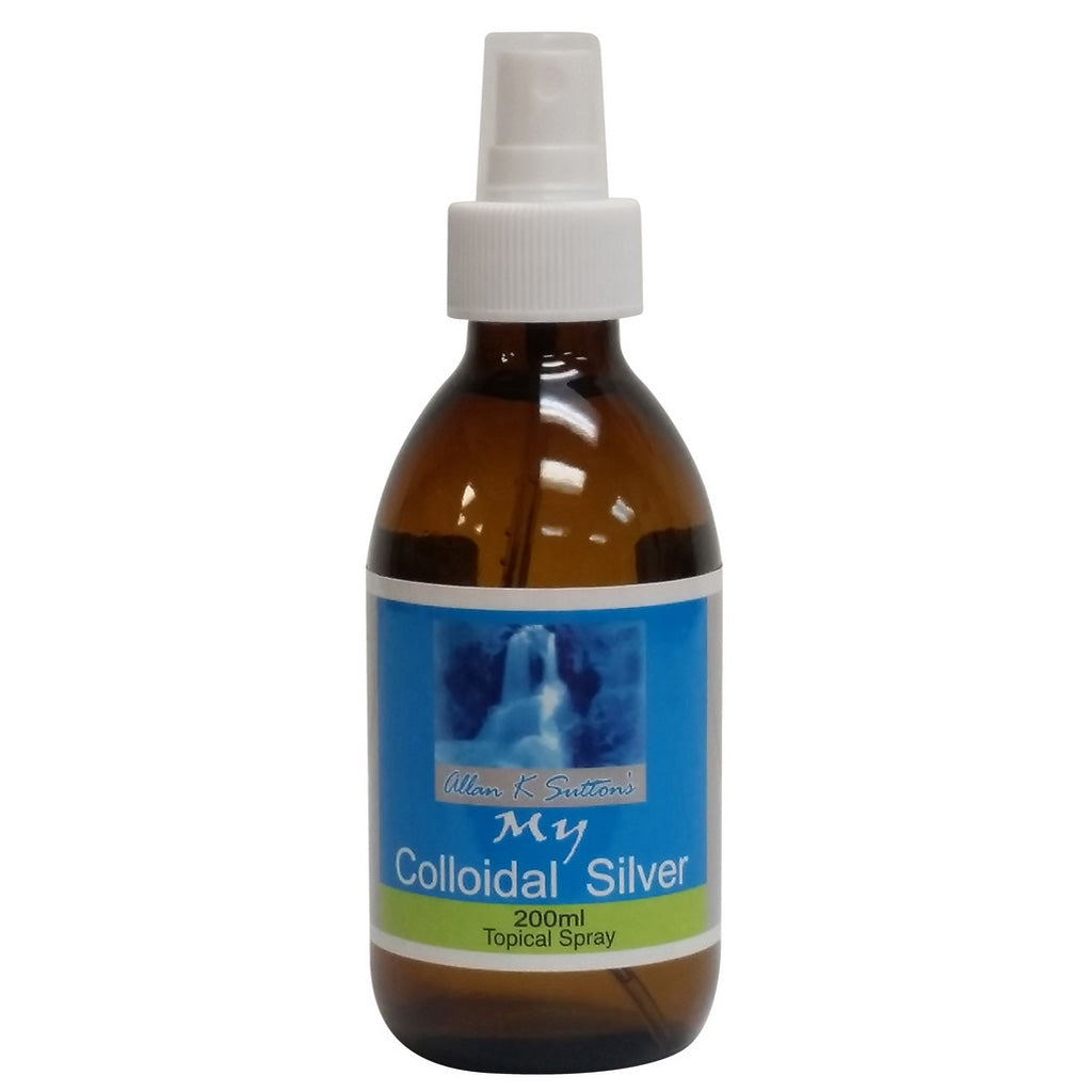 My Colloidal Silver  1st Stop, Marshall's Health Shop!  Allan K Sutton’s My Colloidal Silver: For immune support during acute immune threats Internally: Adults 25-50ml hourly Children under twelve 10-15ml hourly  My Colloidal Silver is a powerful antibacterial liquid that contains minute silver ions suspended in 100% pure water. It is commonly used as a natural antibacterial, to support the immune systems and promote healing. It does not damage healthy tissue and is suitable for use by the whole family. 