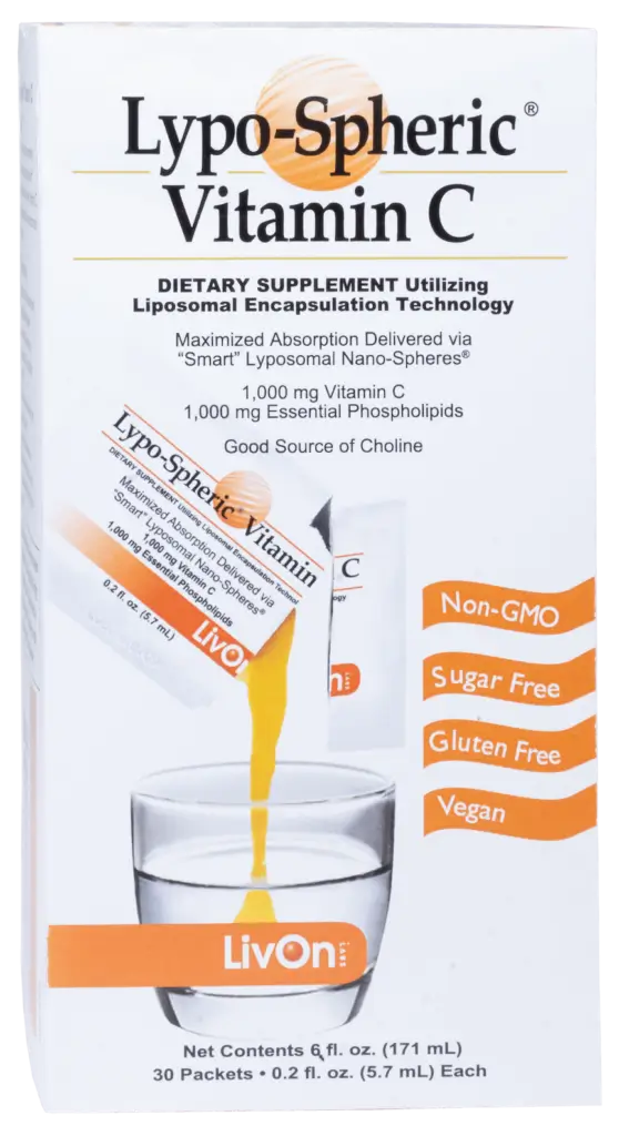 Lypo-Spheric Vitamin C 30 Sachets 1st Stop, Marshall's Health Shop!  Most Vitamin C supplements leave your body before absorbing in the immune system. The top-selling liposomal vitamin c supplement since 2004, Lypo-Spheric® Vitamin C delivers this critical nutrient into your bloodstream and cells.