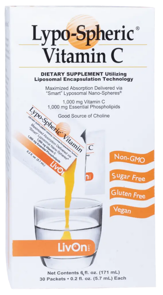 Lypo-Spheric Vitamin C 30 Sachets 1st Stop, Marshall's Health Shop! Most Vitamin C supplements leave your body before absorbing in the immune system. The top-selling liposomal vitamin c supplement since 2004, Lypo-Spheric® Vitamin C delivers this critical nutrient into your bloodstream and cells.