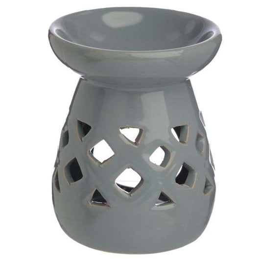 Eden Pastels Cut Out Lattice Ceramic Oil and Wax Burner