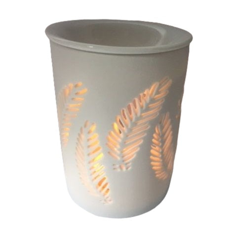 Fern Oil Burner White Matt