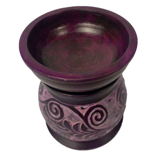Koru Soapstone Oil Burner Purple