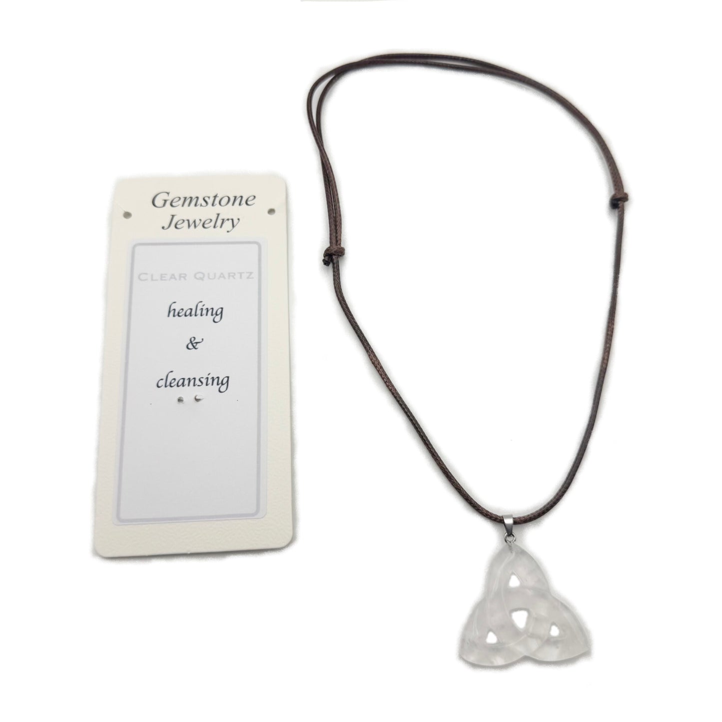 Triquetra Pendant Clear Quartz
3.5×3.5×0.5CM, 70cm Cord
1st Stop, Marshall's Health Shop, Gift Shop!
SKU: PD3