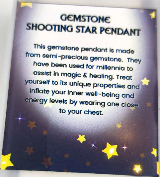 Gemstone Shooting Star Pendant
