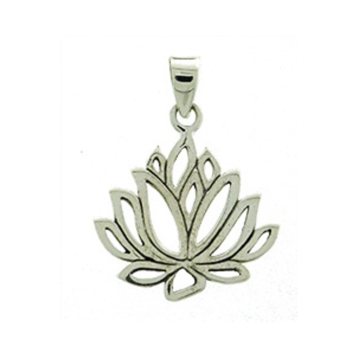 Coro Jewellery Pendant Lotus Flower Sterling Silver SKU: PS25