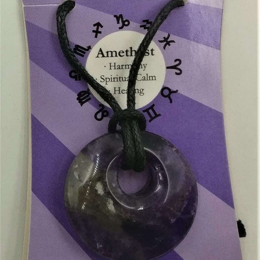 Zodiac Donut- Sagittarius- Pendant Amethyst