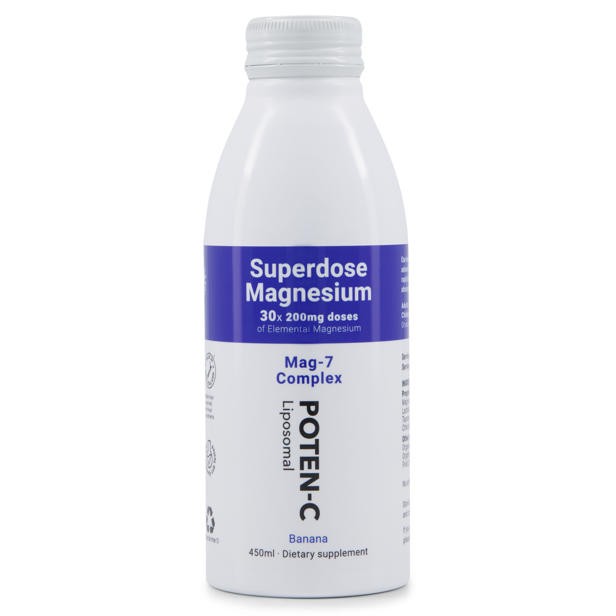 Poten-C Magnesium Liposomal 200mg Mag-7 Complex