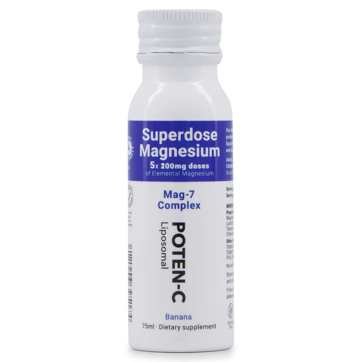 Poten-C Magnesium Liposomal 200mg Mag-7 Complex