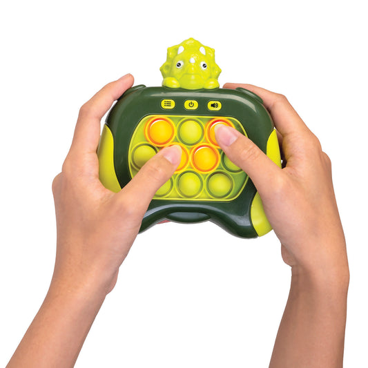 Dino Island Push & Pop Fast Game
Challenge your reflexes with this thrilling push and pop sensory game
Handheld Dino Island themed console with super satisfying buttons to pop and push
Four exciting game modes with over 100 levels to complete
13(L) x 5.80(W) x 14(H) cm
Colour box
3 x AAA batteries (not included)
1st Stop, Marshall's Health Shop, Gift Shop!
SKU: RS-PPF/DI