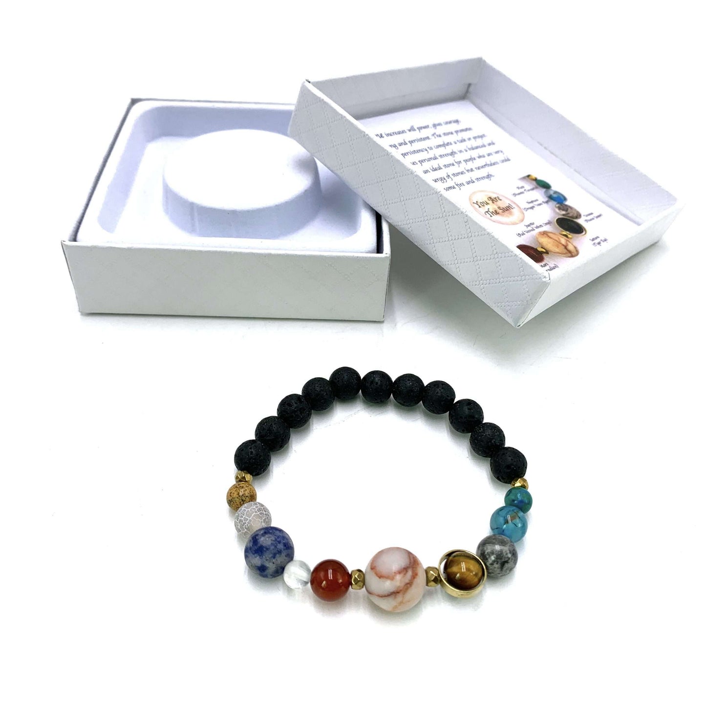 Lava Stone Solar System Bracelet