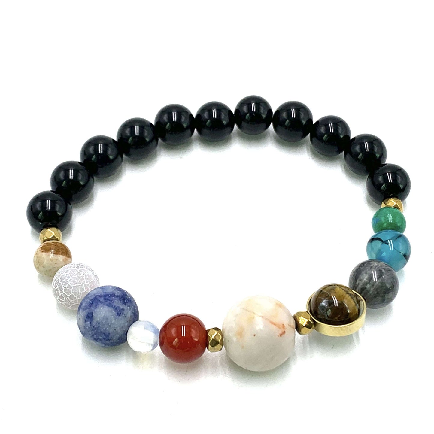 Polished Onyx Solar System Bracelet