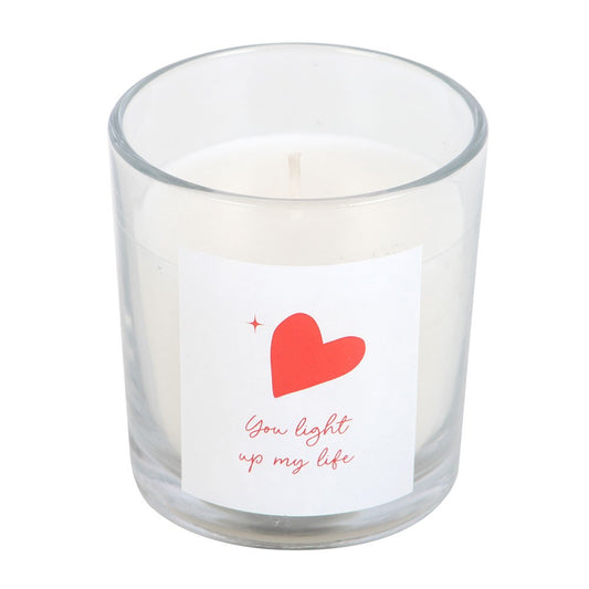 You Light Up My Life Strawberry Candle
