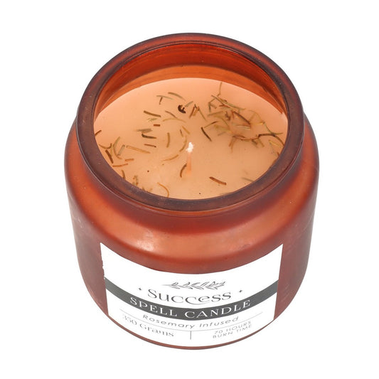 Candle Success Spell Rosemary Infused