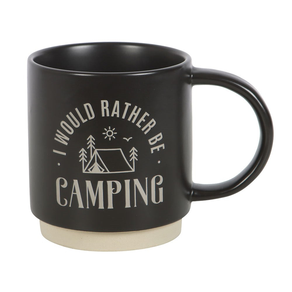 Ceramic Mug I'd Rather Be Camping 3-in-1 Spork