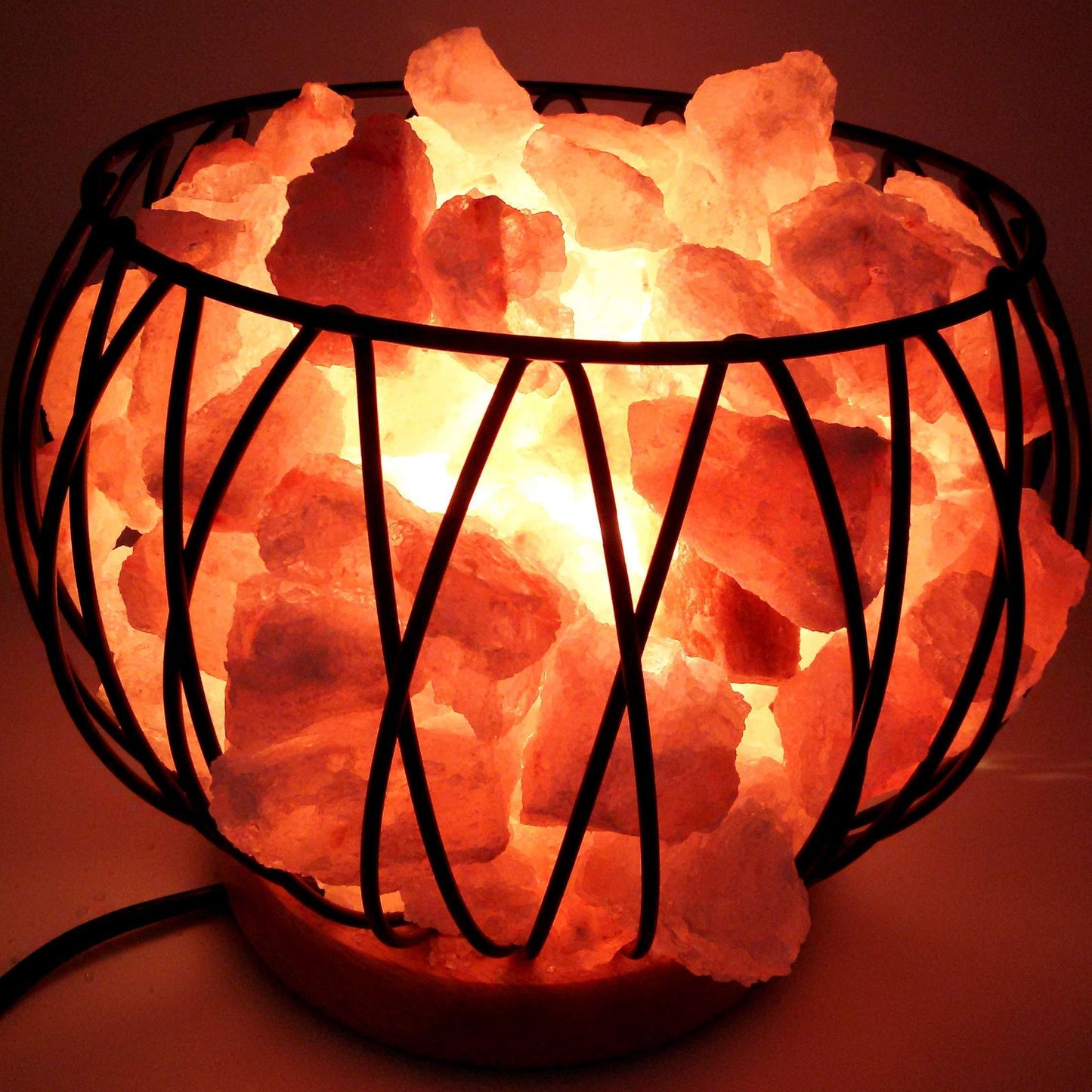 Himalayan Salt lamp Crystal Energy Cage