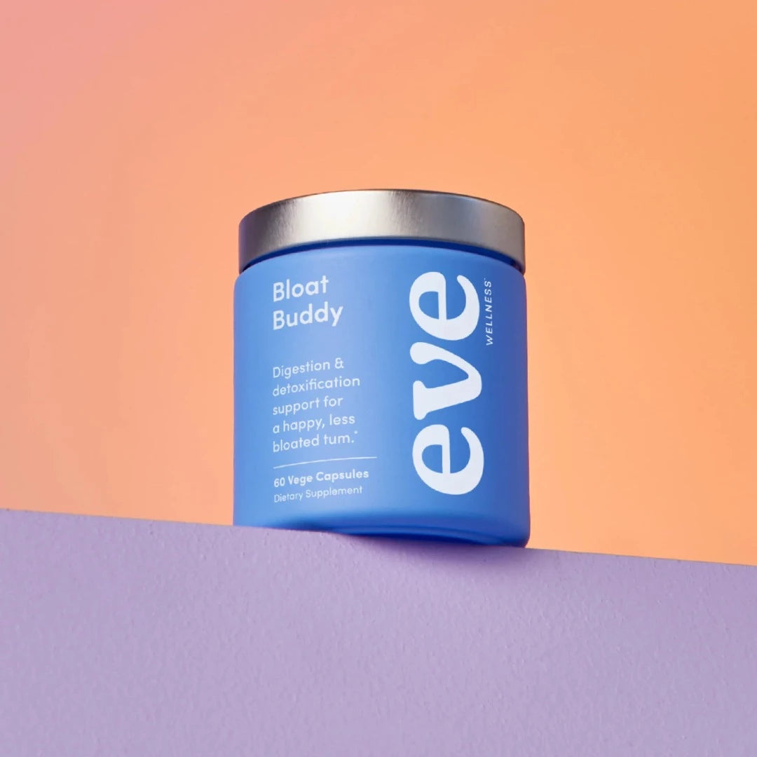 Bloated? I've got you. Bloat Buddy offers flattering digestive support for a happier, less bloated tum. Contains a powerful clinically-researched combo of Globe Artichoke, Ginger & GutGard® Liquorice Root. Our plant-based formula has your butt if you're looking for support with bloating, water retention, uncomfortable fullness, gas, staying regular, IBS and much more. If you’re part of Gen-B(loat) this is your sign to find yourself a Bloat Buddy.