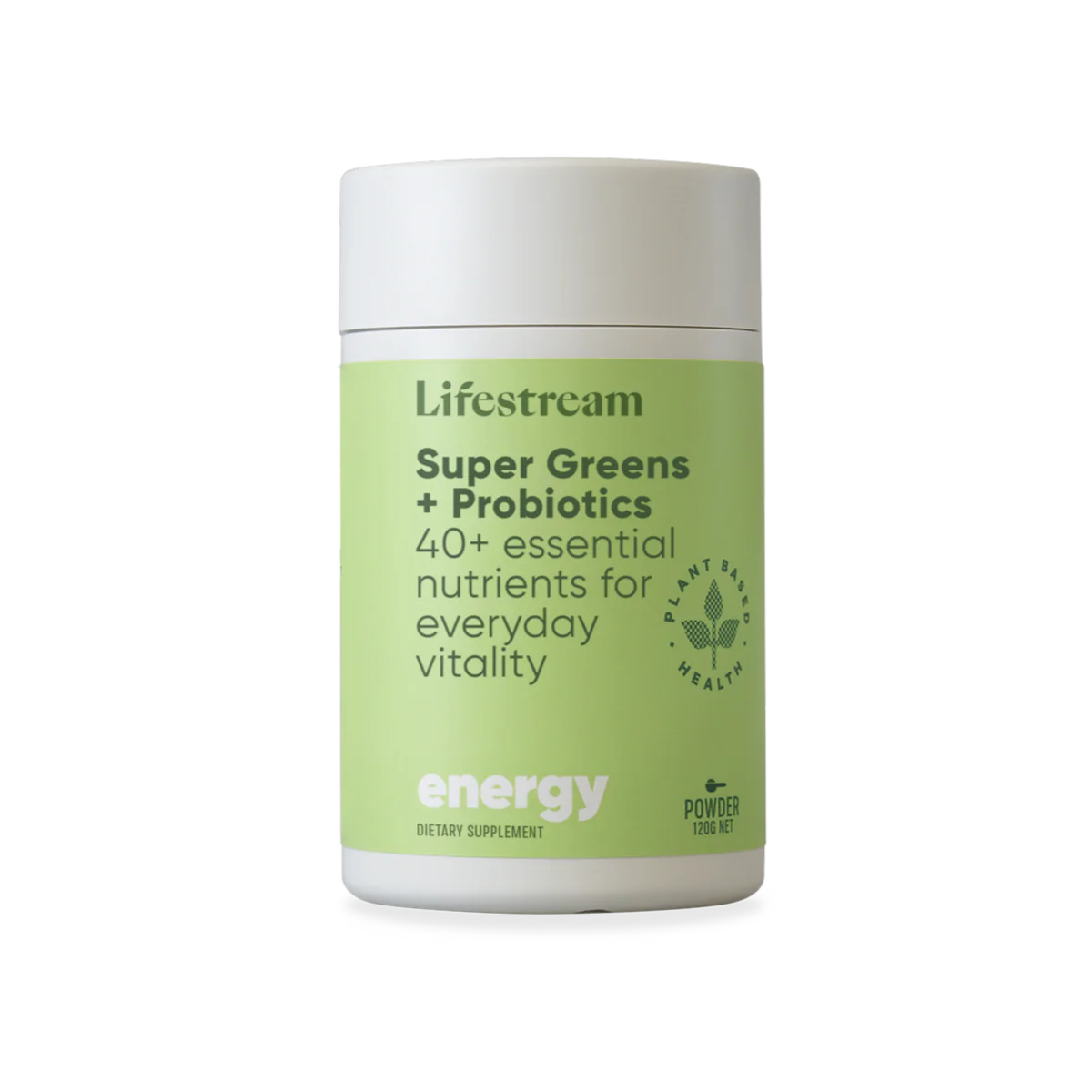 Lifestream Super Greens + Probiotics 120g