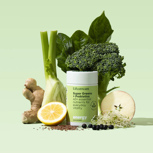 Lifestream Super Greens + Probiotics 120g