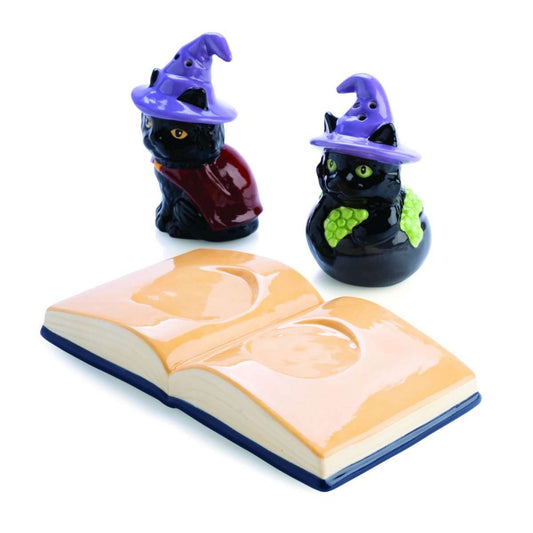 Flavour Mates Black Cats Salt & Pepper Set
