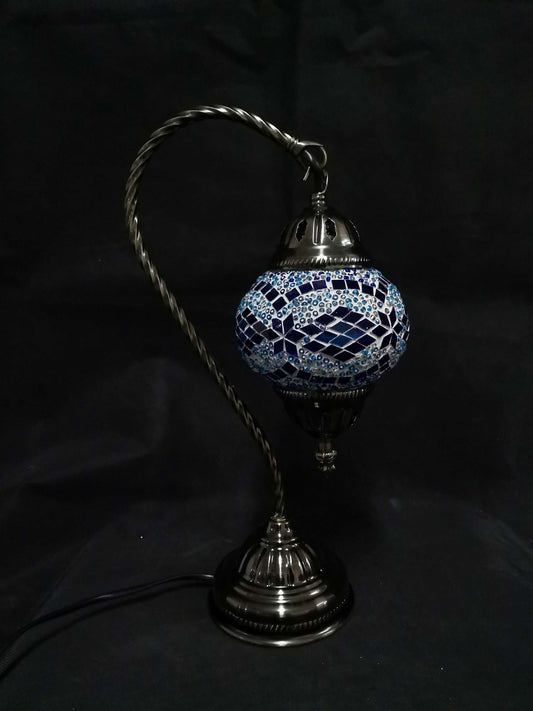 Turkish Mosaic Lamp- Swan Neck Multicolour - TL148