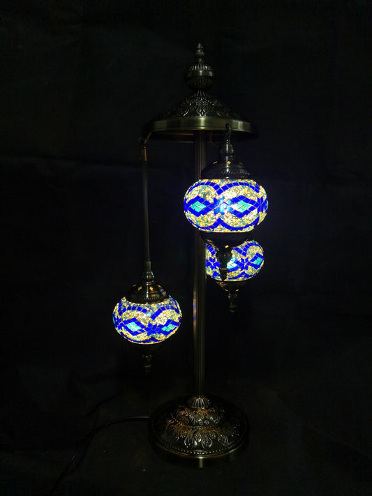 Turkish Mosaic Lamp Multi 3 Tier TL149
