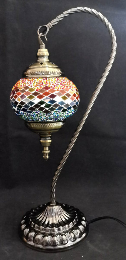 Turkish Mosaic Lamp Large Swan Neck TL173