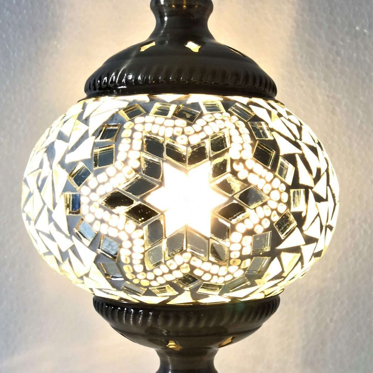 Turkish Mosaic Lamp White TL96