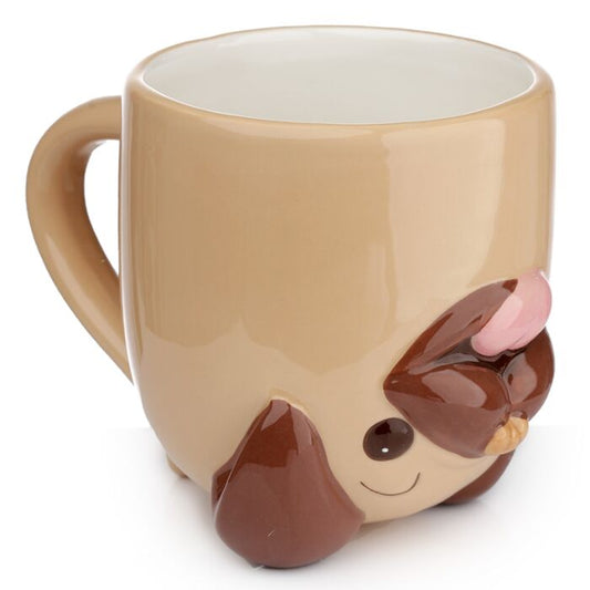 Mopps Pug Upside Down Ceramic Mug