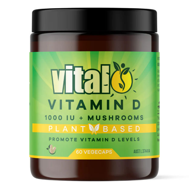 Vital Vitamin D 60 VegeCaps 1st Stop, Marshall's Health Shop! PROMOTES VITAMIN D LEVELS IN THE BODY Vital Vitamin D supports vitamin D levels in the body & supports a healthy immune system function, naturally.