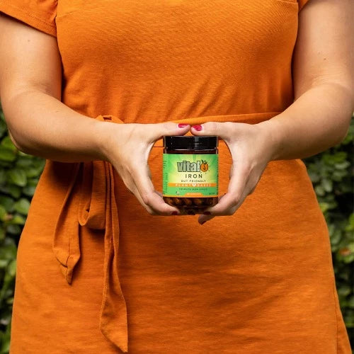 Vital Plant Based Iron 60 VegeCaps 1st Stop, Marshall's Health Shop! Vital Iron promotes iron levels in the body, naturally. We use Ferroplant® as our 100% plant based source of iron, extracted from curry leaves (murraya koenigii). It is highly bioavailable, well absorbed and gentle on the digestive system.