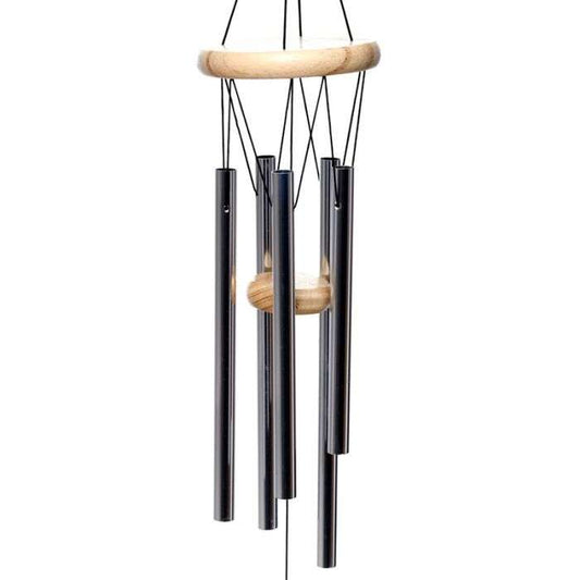 Wooden Wind Chime Metal Tubes 58cm