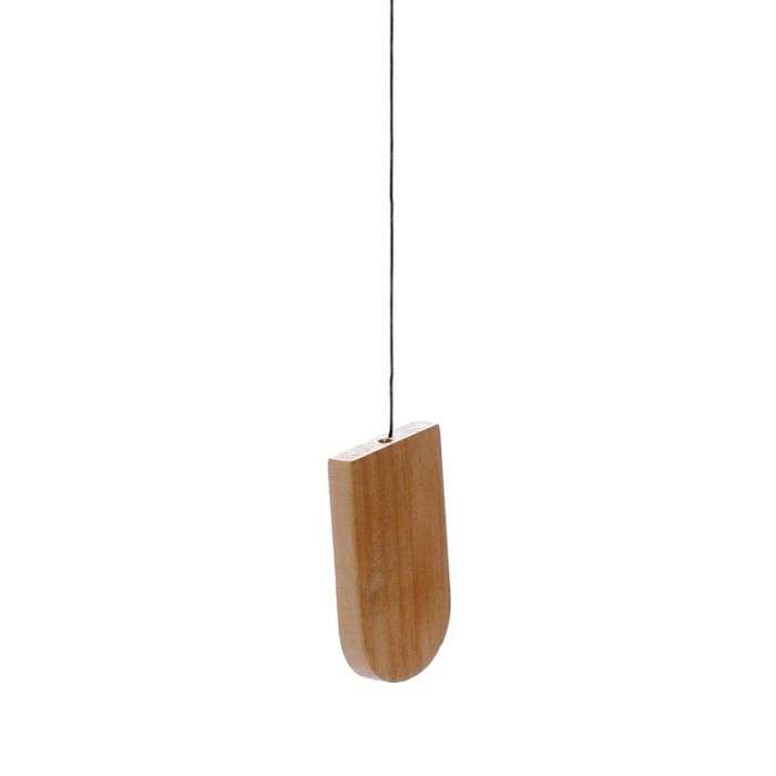Wooden Wind Chime Metal Tubes 58cm