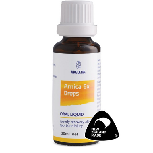 Weleda Arnica 6x Drops 30ml 1st Stop, Marshall's Health Shop! For speedy recovery after sports or injury